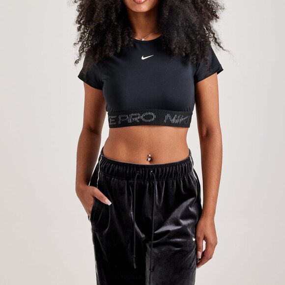 Nike Dri-FIT Cropped Graphic Short Sleeve Top - Picture 9 of 9